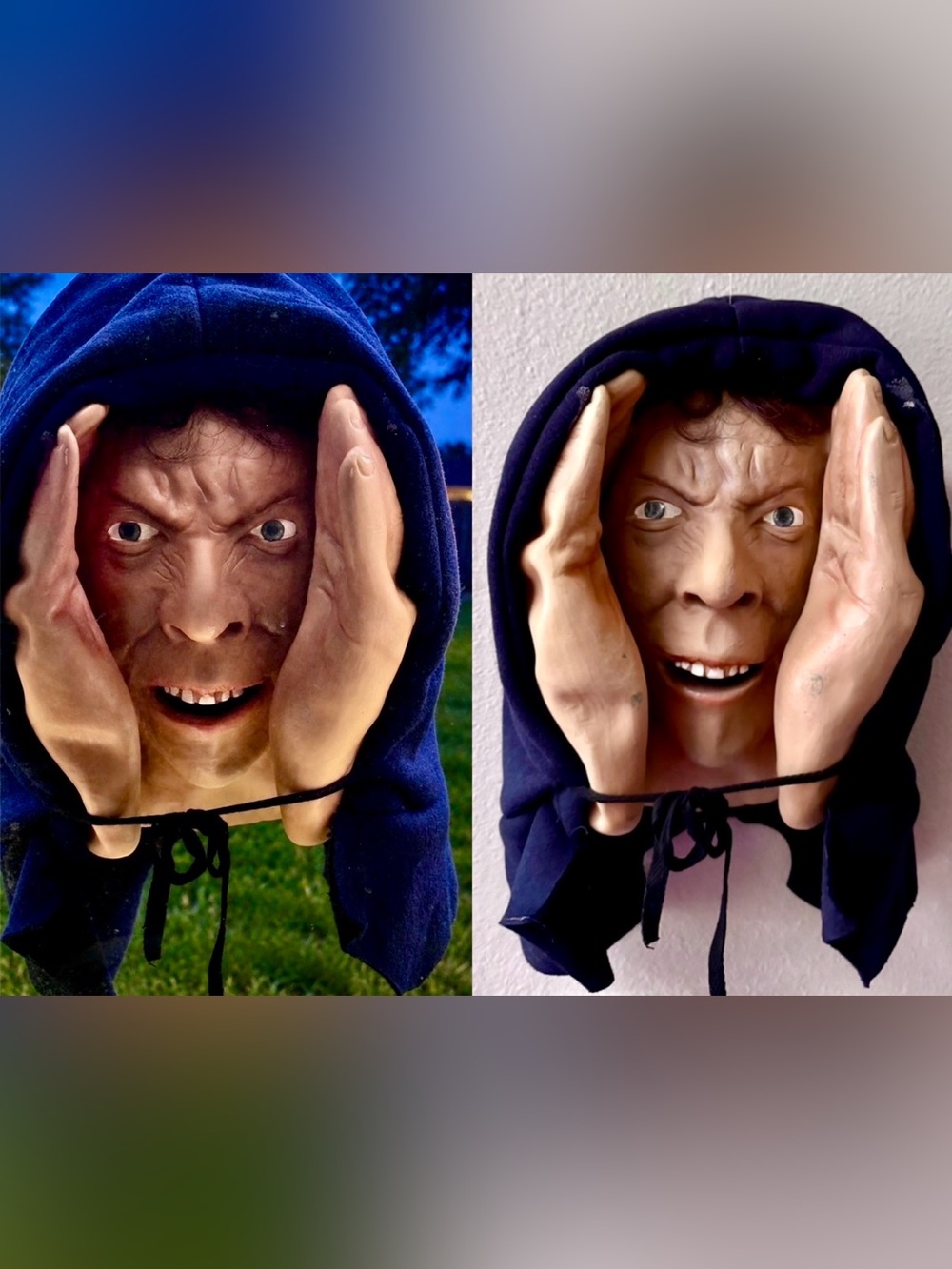 CREEPY PEEPER OUTDOOR WINDOW HANGER 14”~RARE FACE!